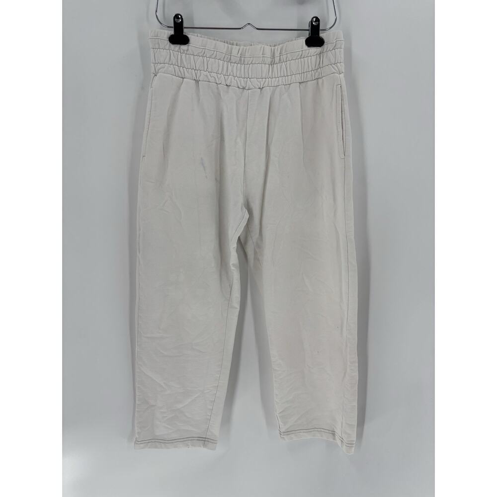 Out From Under Pants Womens XS White Cropped Capris Elastic Waist Stretch Pocket